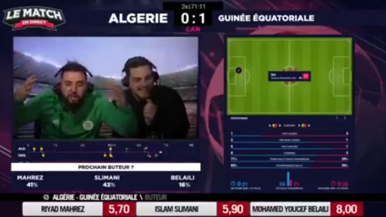 Algérie - Guinée équatoriale la Réaction de Mohamed Henni 😂