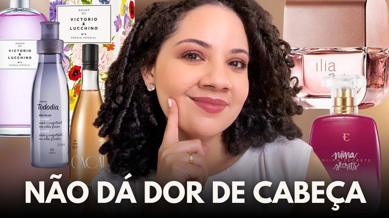 PERFUMES LEVES PARA QUEM TEM ENXAQUECA