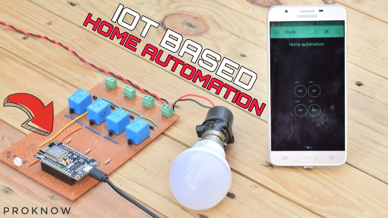 How To Make IOT Based Home Automation Using Node MCU esp8266 | PROKNOW