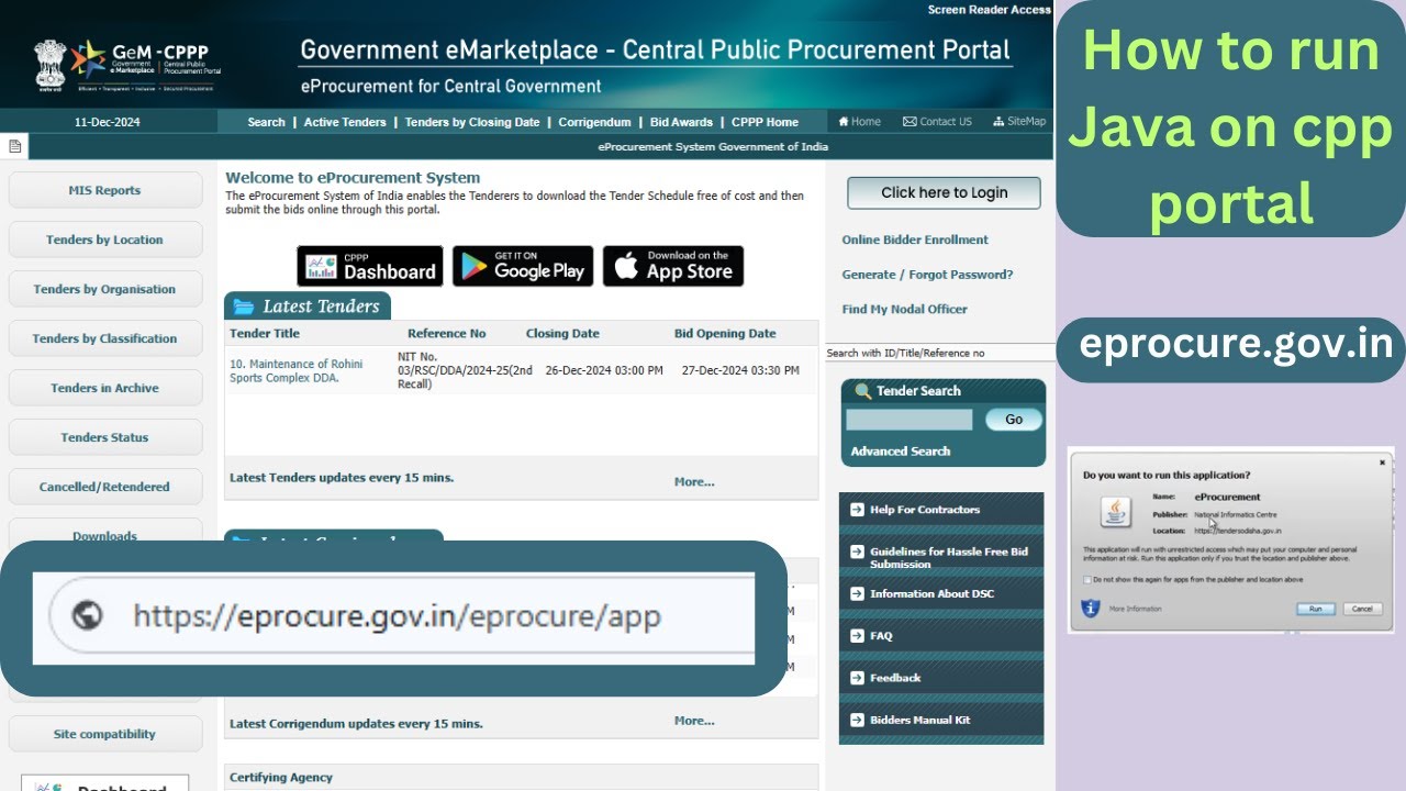SETUP Your EProcurement Portal with Java Configuration I CPP Portal I  settings for E Tender