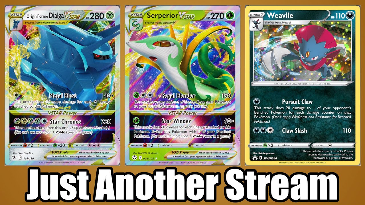 (Stream) Serperior Vstar, Dialga Vstar, & Dark Lost Box Deck for PTCGL Scarlet Violet