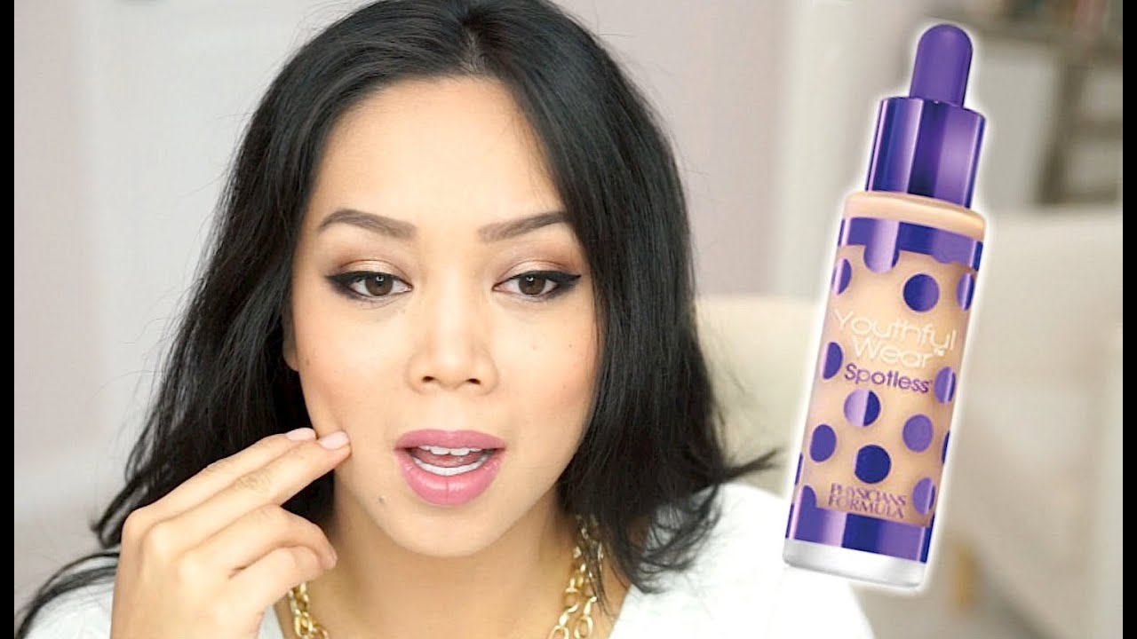 NEW Physicians Formula Youthful Wear Spotless Foundation first impression review - itsjudytime