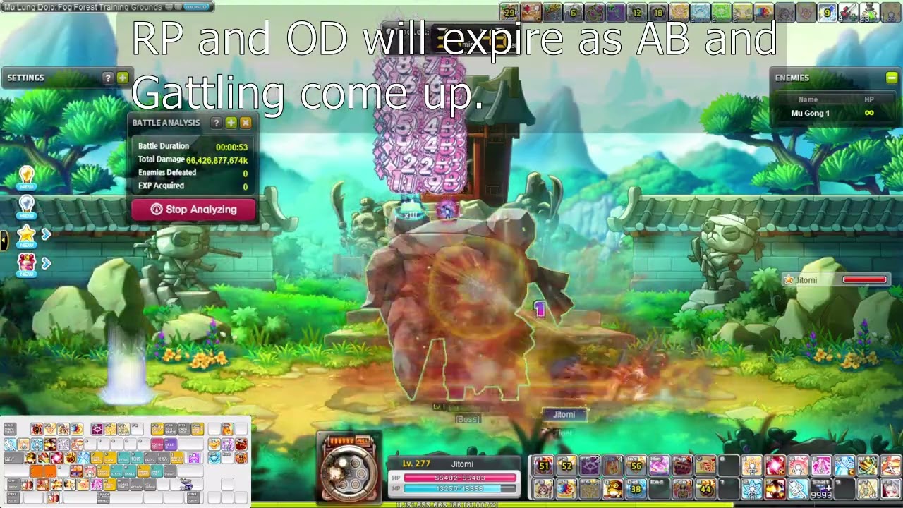 Maplestory Blaster 6th Job Origin Burst Rotation + 2 Min