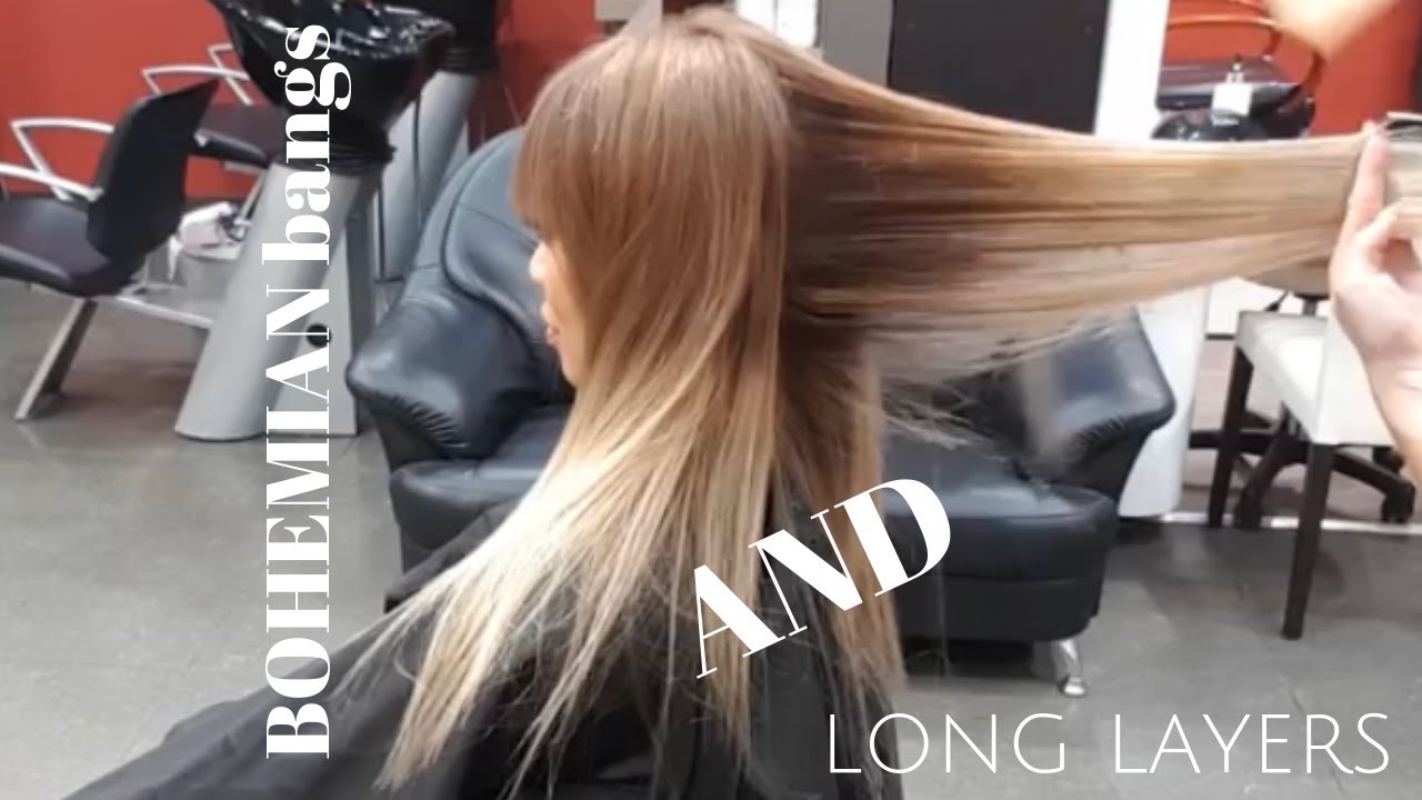 BOHEMIAN BANGS and long layers