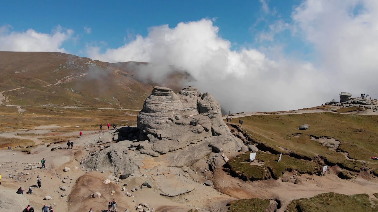 The Sphinx and Babele Rock Formations | Bucegi Mountains Plateau | Romania | 4K