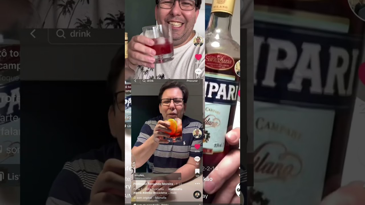 Campari e Vermelhão.