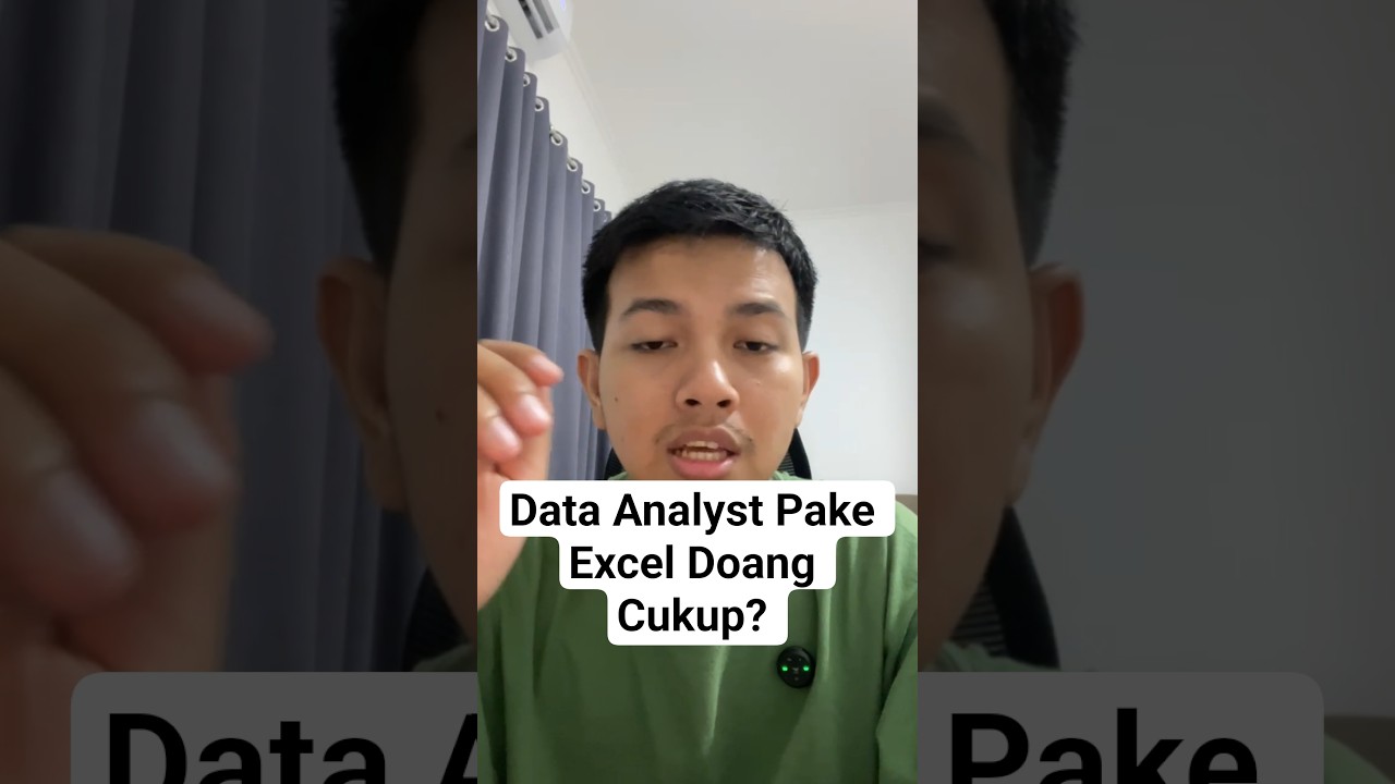 Data Analyst pake Excel doang cukup ga sih? 