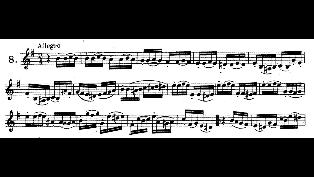 Rose 32 Etudes: No. 8 in E Minor - Allegro