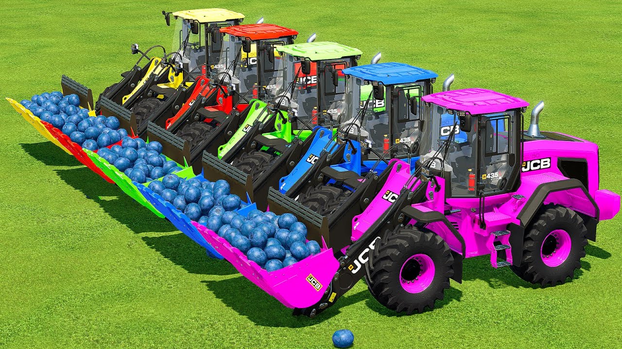 LOAD & TRANSPORT BLUEBERRYS WITH CASE AND WHEEL LOADERS - Farming Simulator 22