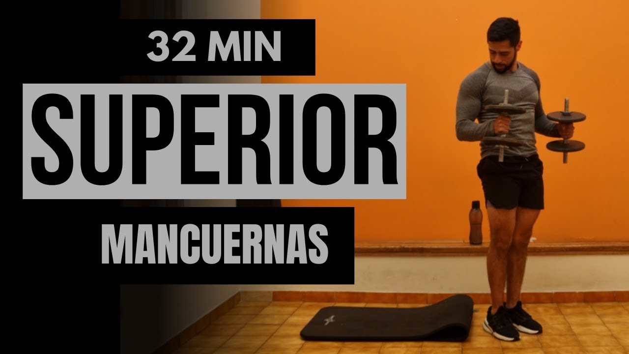 Rutina AVANZADA tren superior con mancuernas 🔥 pecho espalda y brazos en casa