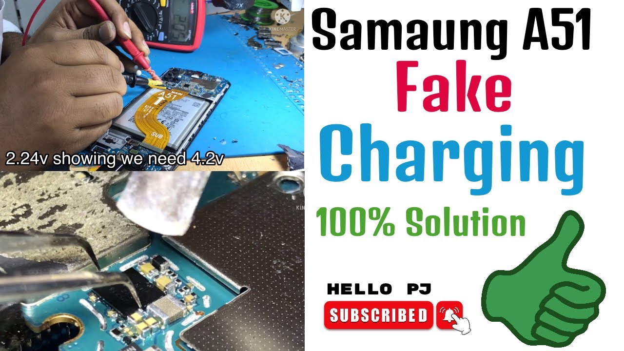 Samsung A51 Fake Charging 100% solution
