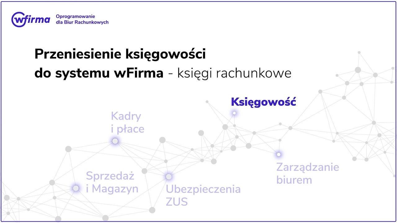 Przeniesienie księgowości do systemu wFirma - Księgi rachunkowe 📋