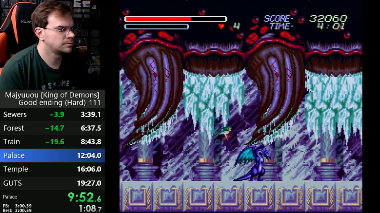 [SNES] Majuu Ou Speedrun - Good Ending Hard in 19:00