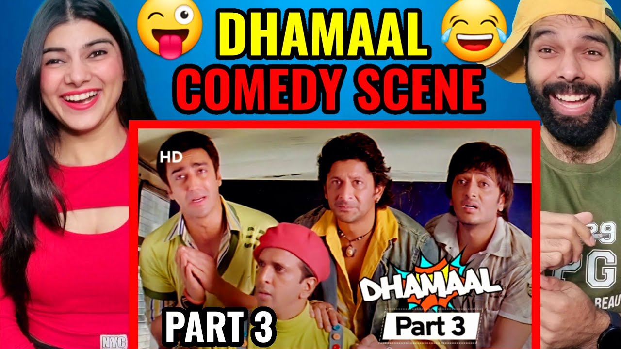 Dhamaal - Hit Comedy Movie - Aashish Chaudhary - Riteish Deshmukh - Arshad Warsi Part 03 REACTION!!