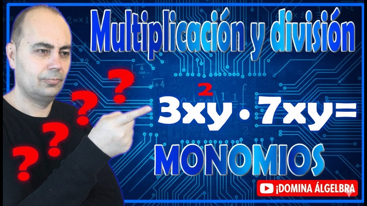 💥MULTIPLICACIÓN Y DIVISIÓN DE MONOMIOS 💥 Operaciones Con Monomios