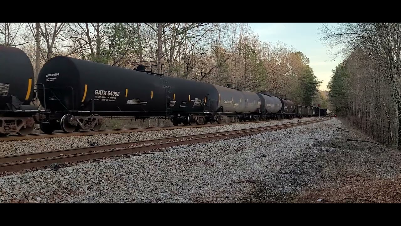 Train 379 digs in as they roll up the grade at Winburn, Al 1-1-26