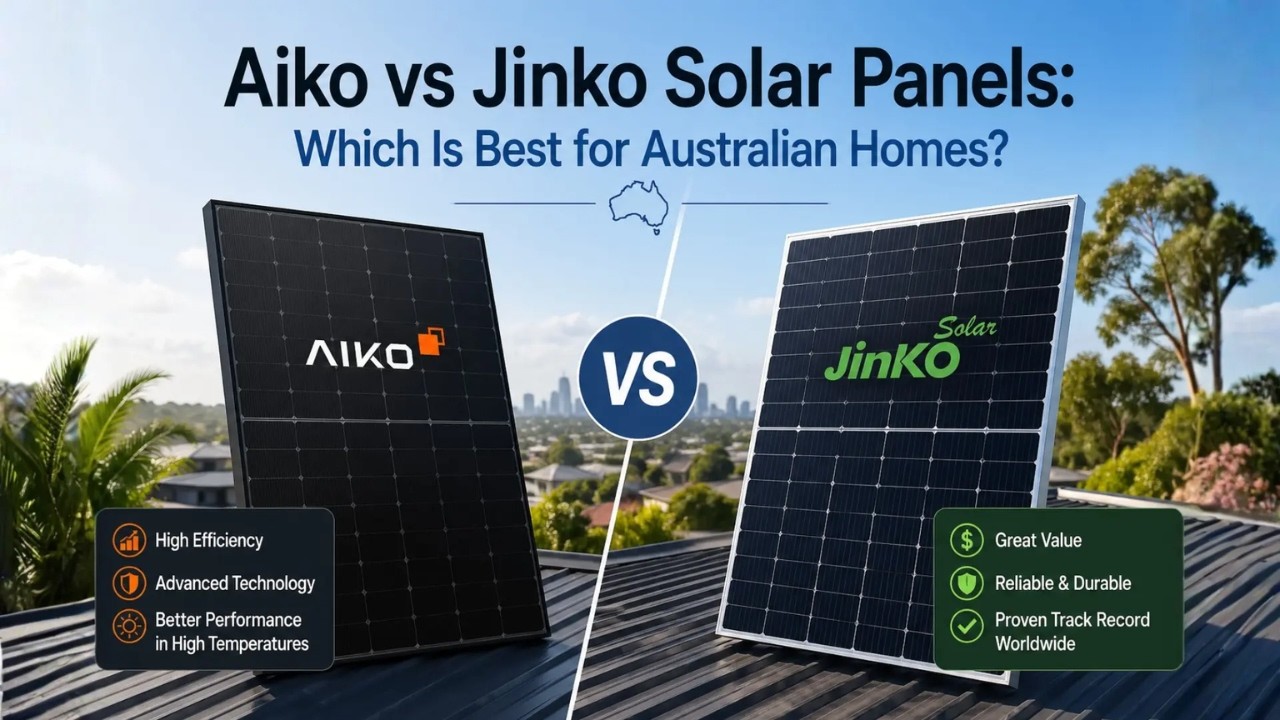 AIKO or Jinko | Which Solar Panel Should Australians Buy in 2026?