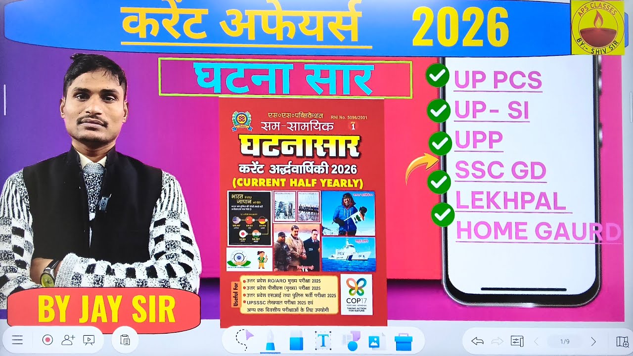 CURRENT AFFAIR 2026 FOR ALL COMPETITIVE EXAM #asmr
