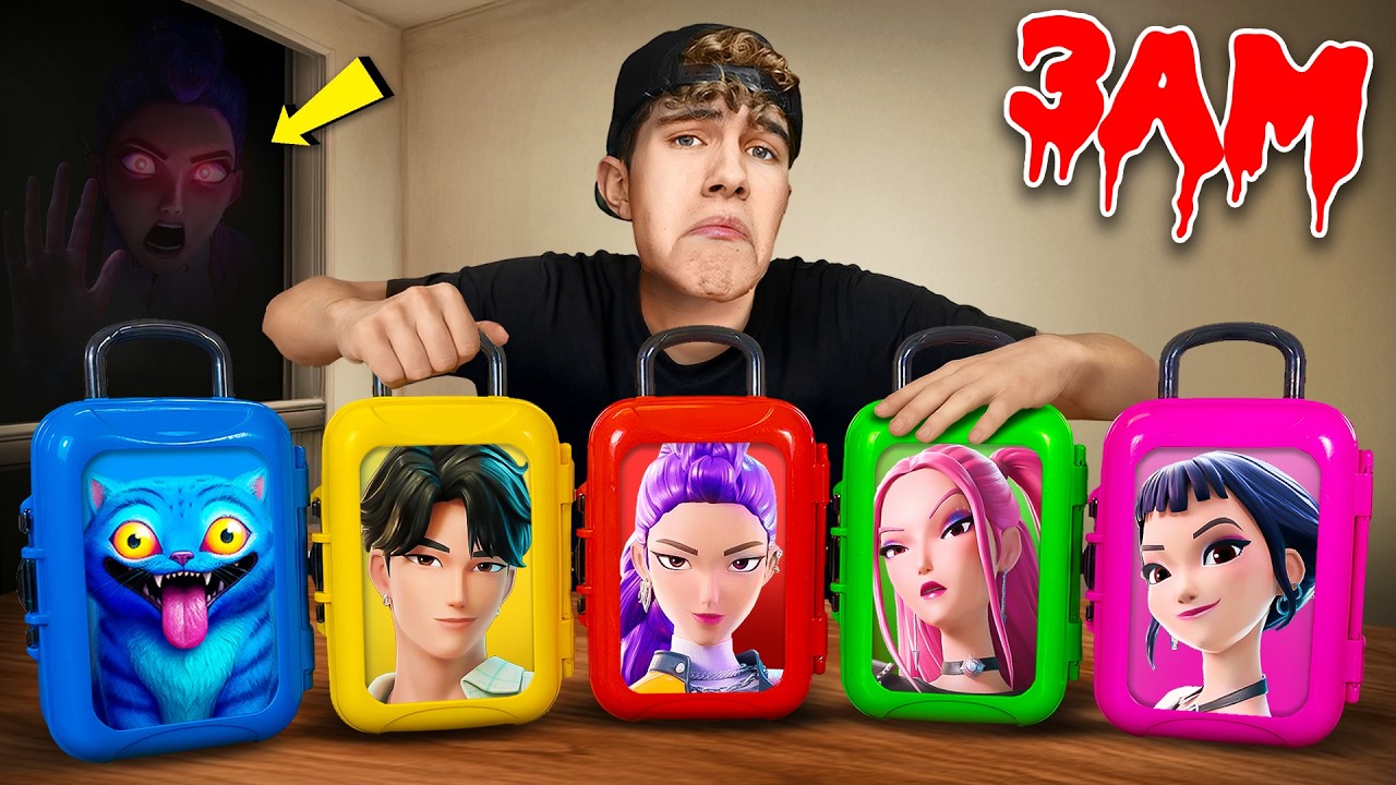 НИКОГДА НЕ ОТКРЫВАЙ ЧЕМОДАНЫ МИСТЕРИ-БОКСЫ KPOP DEMON HUNTERS в 3 ЧАСА НОЧИ!!