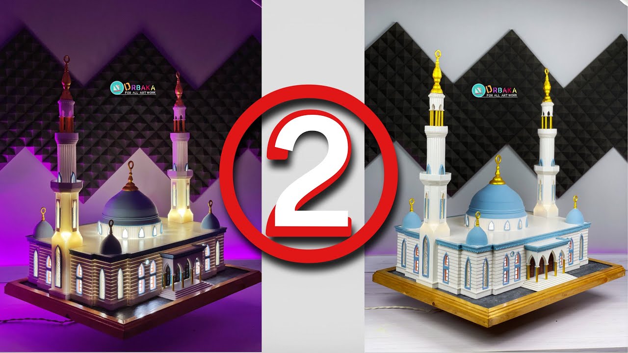 طريقة صنع مسجدالجزء الثانى شرح مفصل🕌