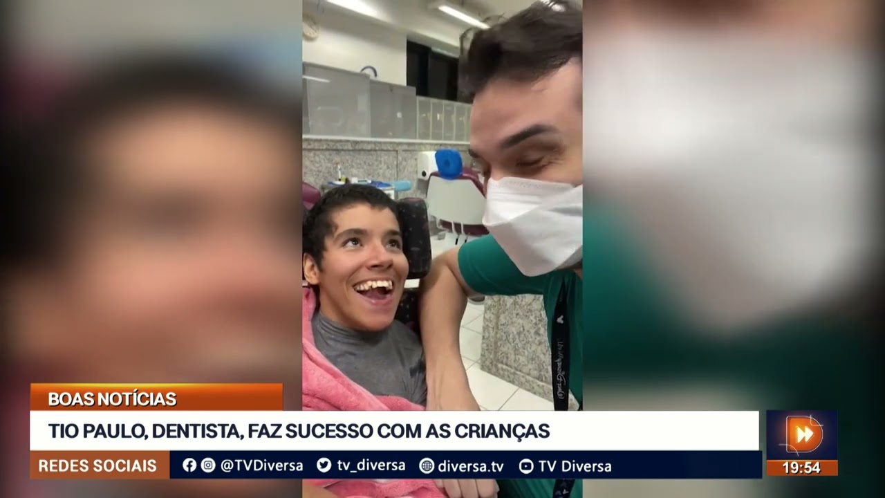 TIO PAULO, DENTISTA, FAZ SUCESSO COM AS CRIANÇAS