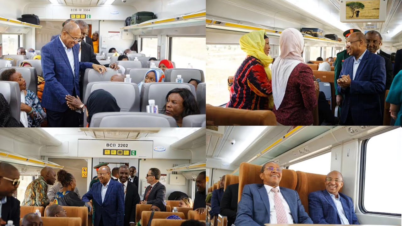 RAIS MWINYI AMESALIMIANA NA ABIRIA WENZAKE NDANI TA SGR