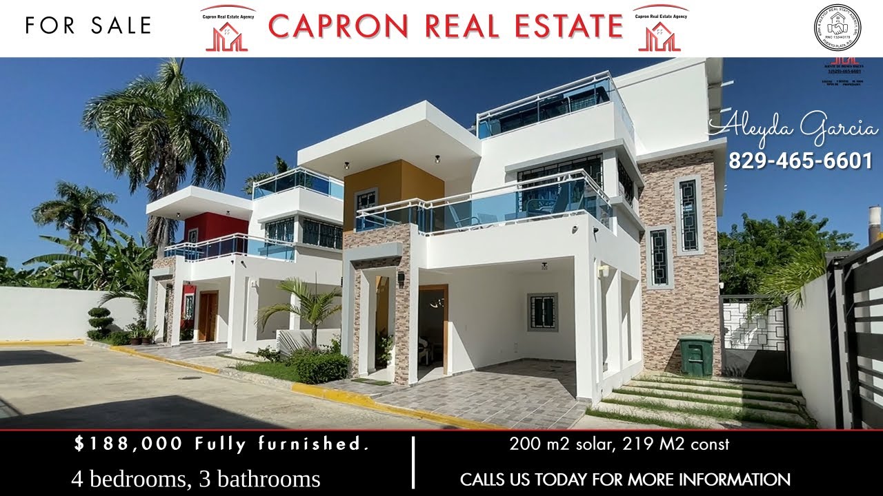 house for sale walking distance to the beach | 4 bedroom house for sale | puerto plata RD
