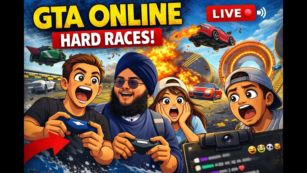 chill races with friends