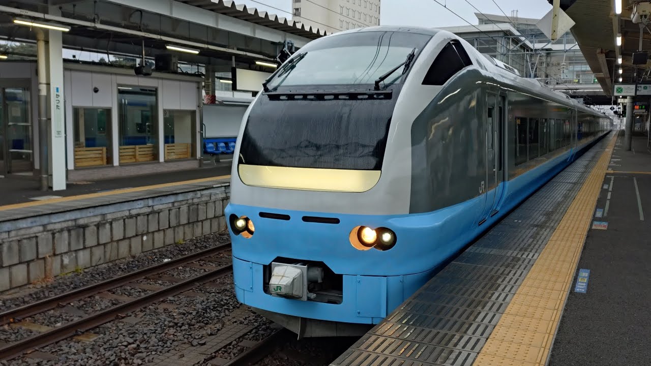 【回9464M】E653系K71編成の東大宮送り込み回送が勝田駅を発車するシーン