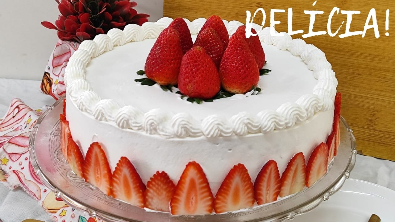 👉 BOLO DE MORANGO COM DOCE DE LEITE | UMA COMBINAÇÃO DOS DEUSES 🍓✨ FÁCIL DE FAZER !