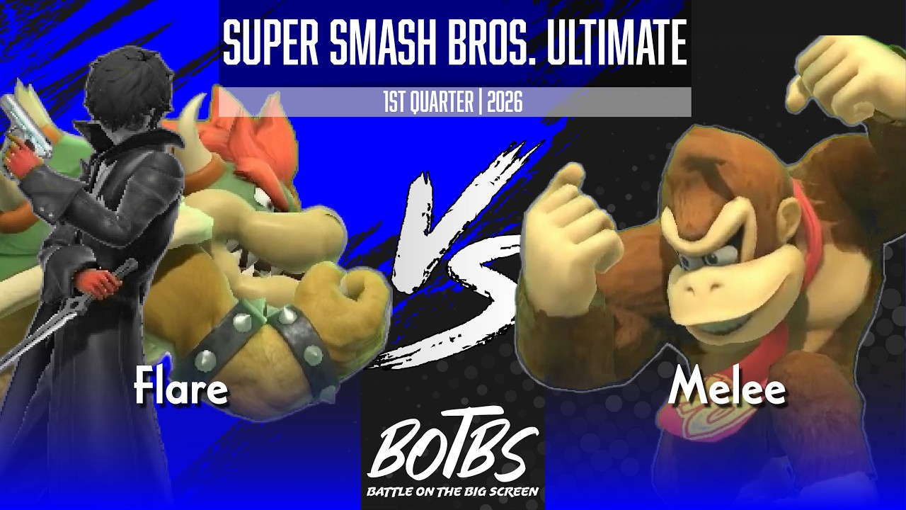 Flare (Bowser) vs Melee (DK) - SSBU
