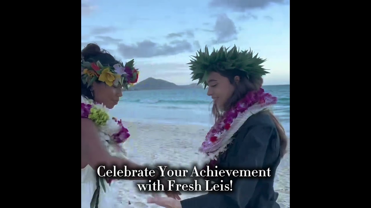 Celebrate the excitement of graduation with leis.