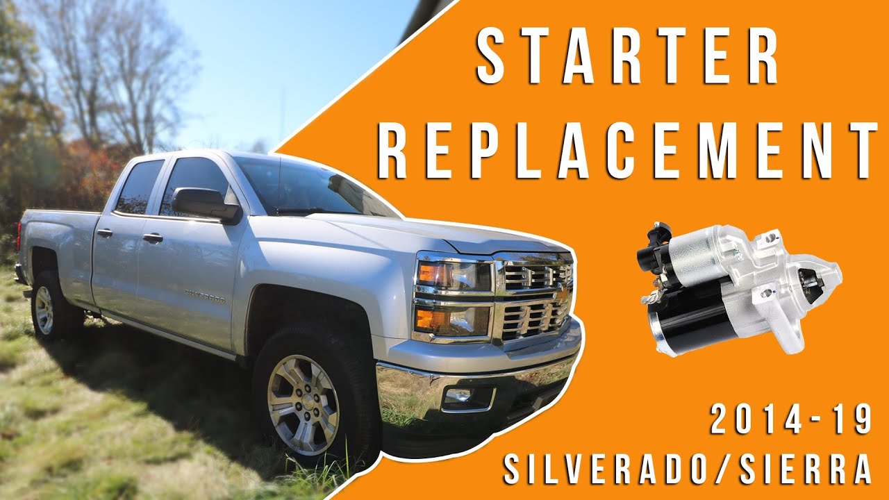 Как снять и заменить стартер на Silverado и Sierra 2014–2019 годов выпуска — номер детали GM 1268...