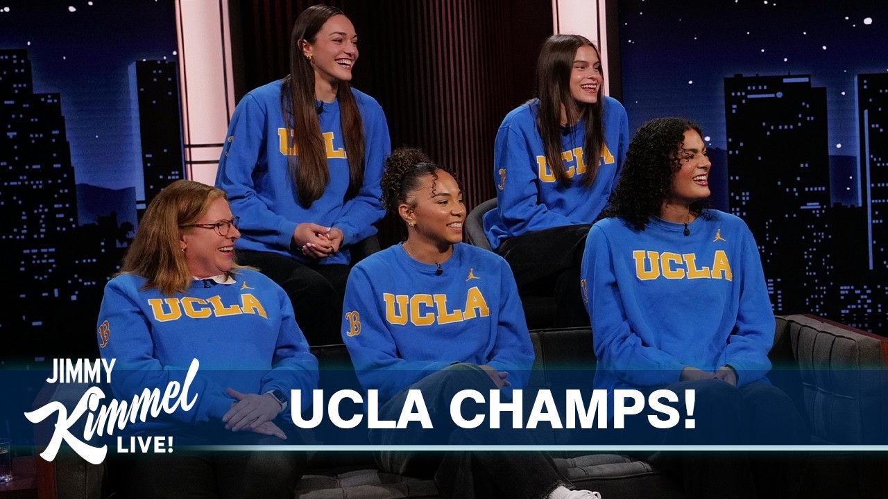 Jimmy Kimmel Interviews the NCAA Champion UCLA Women&rsquo;s Basketball Team