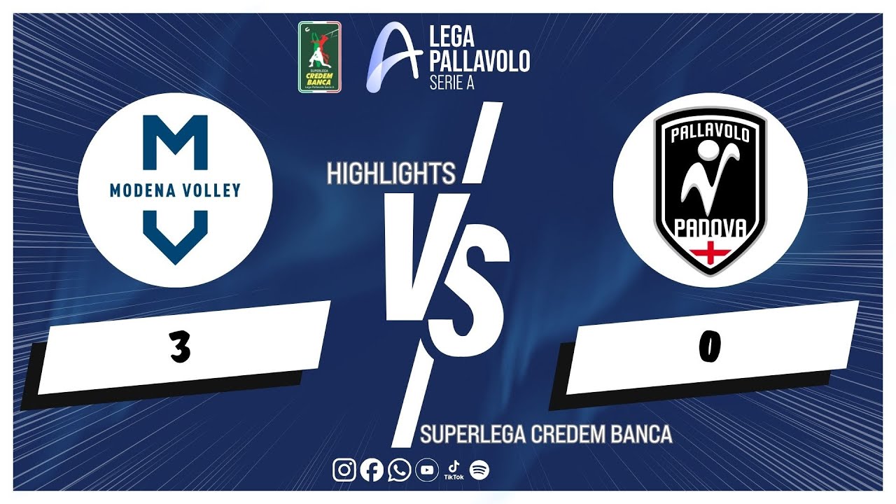Valsa Group Modena vs. Sonepar Padova - Superlega Credem Banca VBTV Match Highlights
