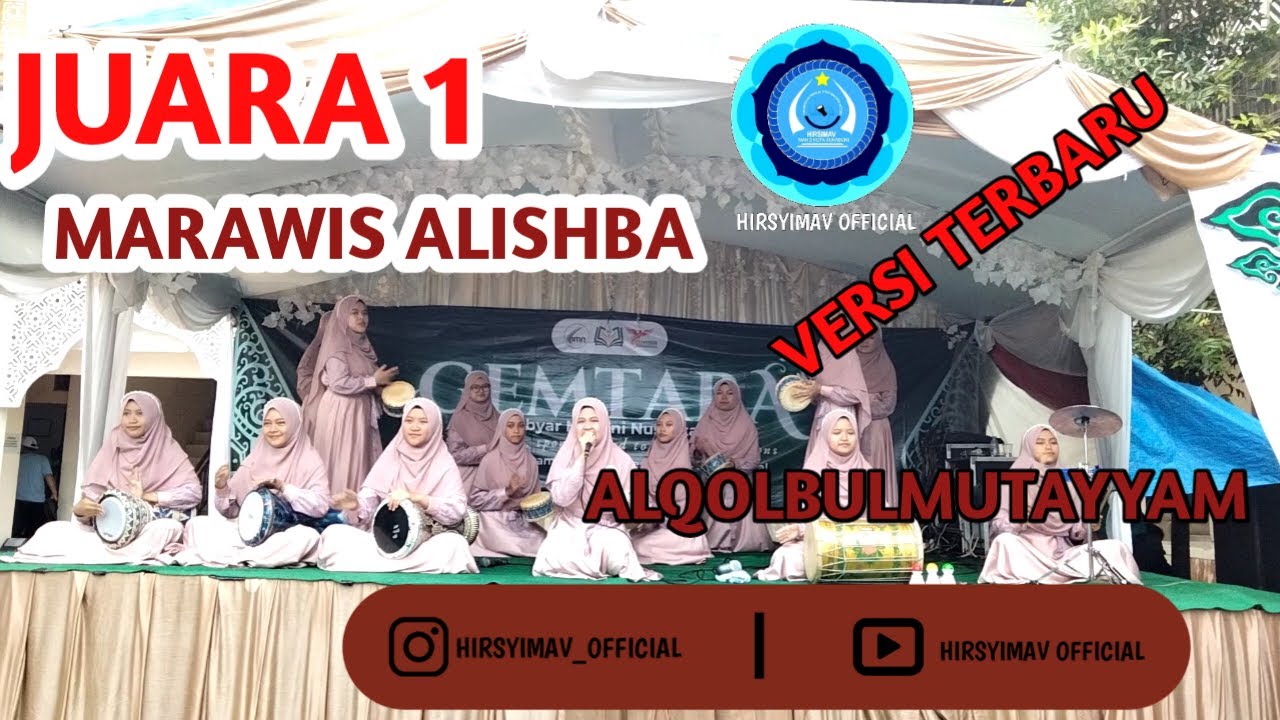 MARAWIS ALISHBA MAN2 KOTA SUKABUMI JUARA 1 || ALQOLBU MUTAYYAM || FESMA GEMTARA #marawis #sholawat