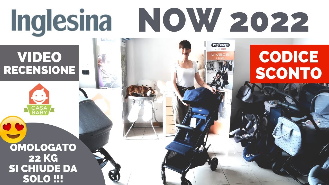 INGLESINA NOW PASSEGGINO 2022: RECENSIONE E CODICE SCONTO