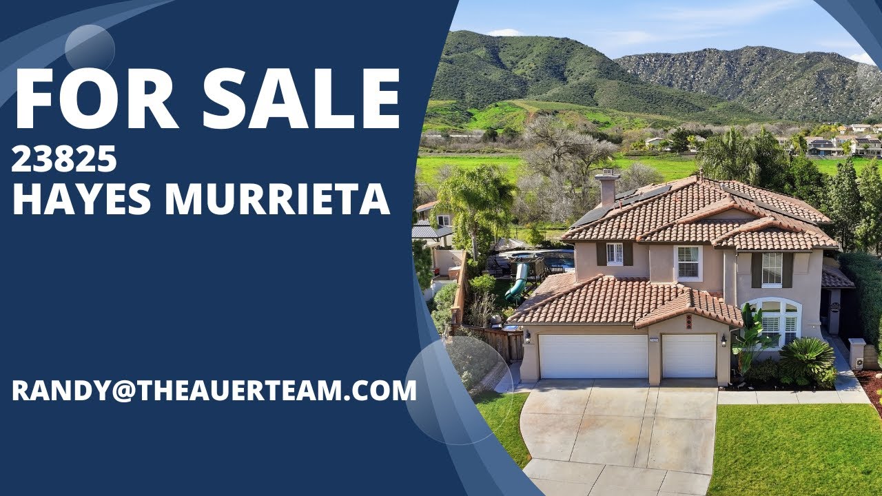 FOR SALE: 23825 Hayes Ave Murrieta
