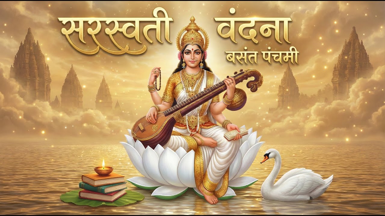 Saraswati Vandana | Ya Kundendu Tushar Hara | Vasant Punchami Vandana 2026| Study and Focus |