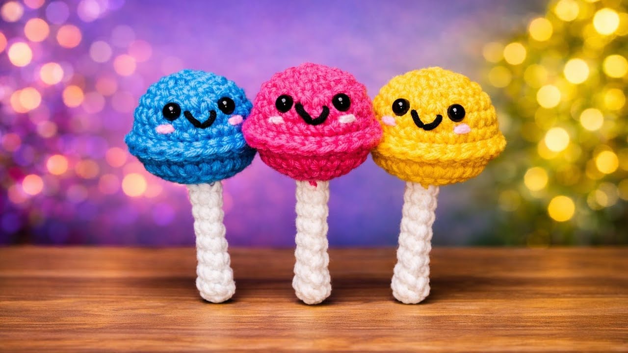 DIY paletita tupsi a crochet #parejitassanvalentincrochet 