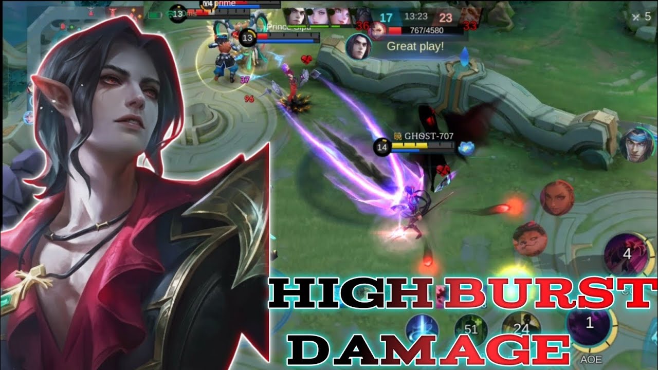 [MLBB] First Time Playing With Cecilion In Rank Match. With High Burst Damage Gameplay In Hindi 