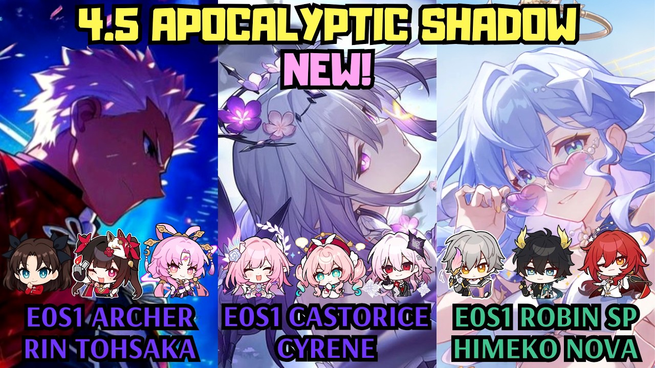 E0 Archer x E0 Castorice x E0 Robin SP | NEW 4.5 Apocalyptic Shadow Starward Mode | Honkai Star Rail