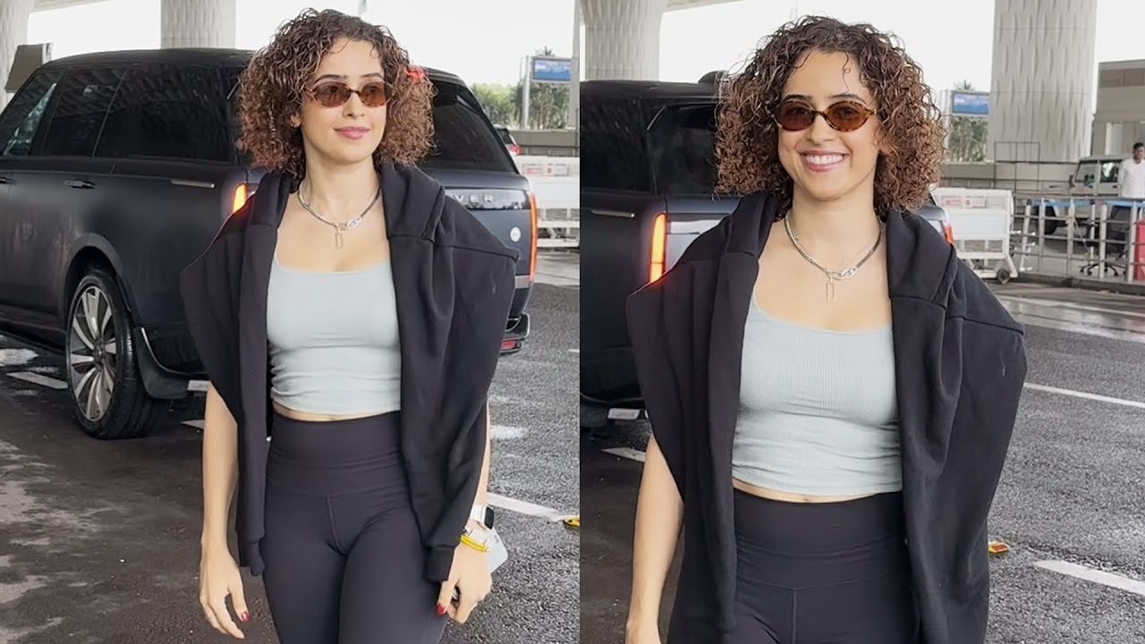 Sanya Malhotra Spotted At Airport