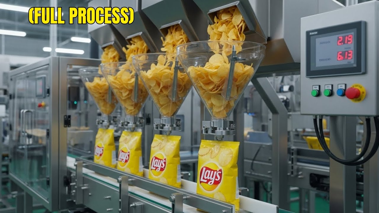 “Inside the Billion-Dollar Lays Factory: How Your Favorite Chips Are Made!”