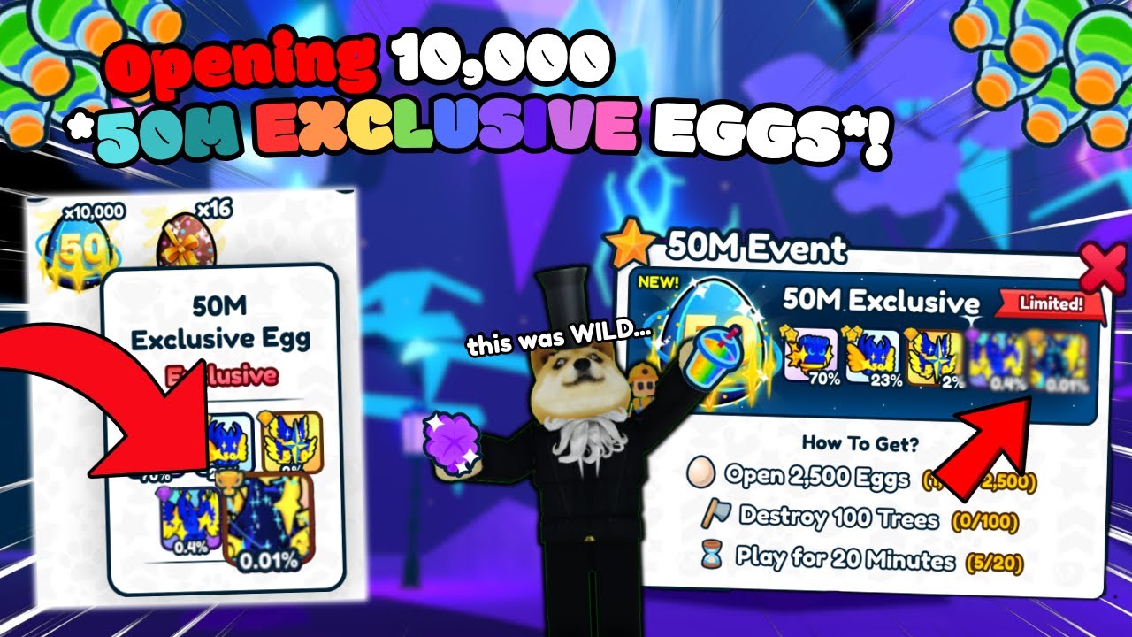 I Opened 10,000 *EXCLUSIVE 50M EGGS* in Rebirth Champions: ULTIMATE!