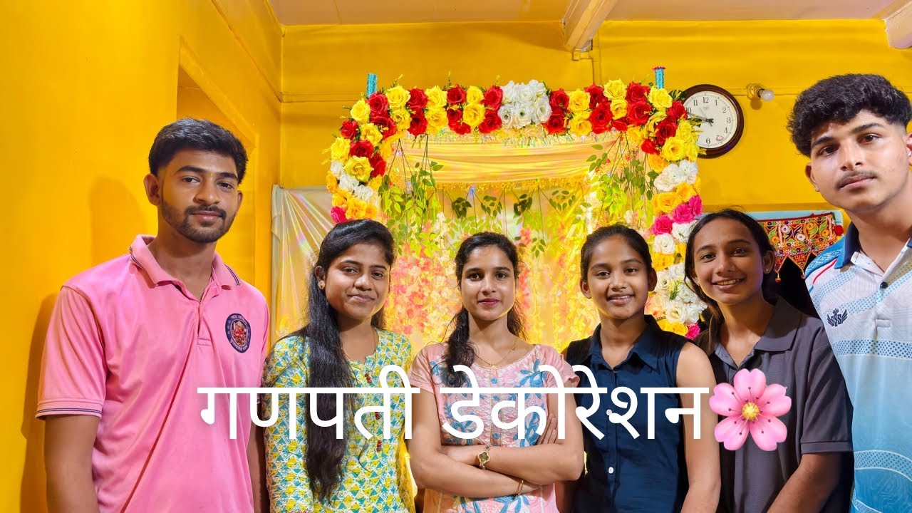 कोकणातला गणपती डेकोरेशन 2025🌸