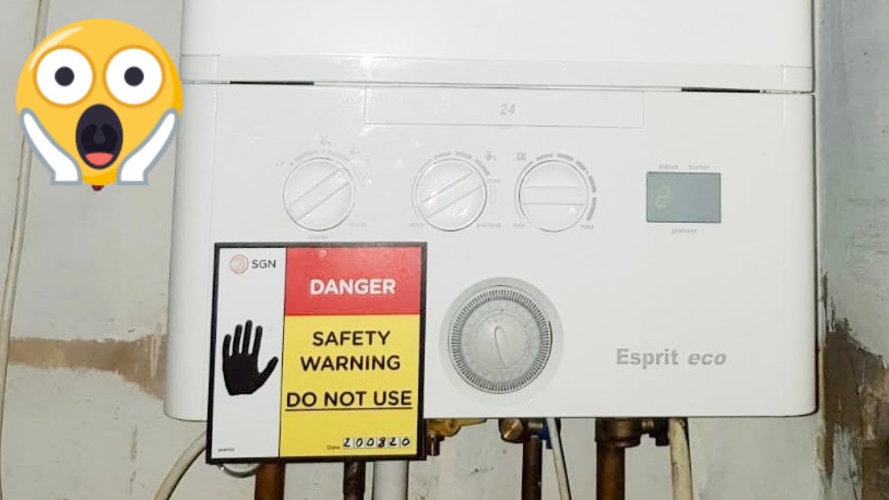 Dangerous Gas Boiler - Badly Installed Boilers - Leeds Plumber