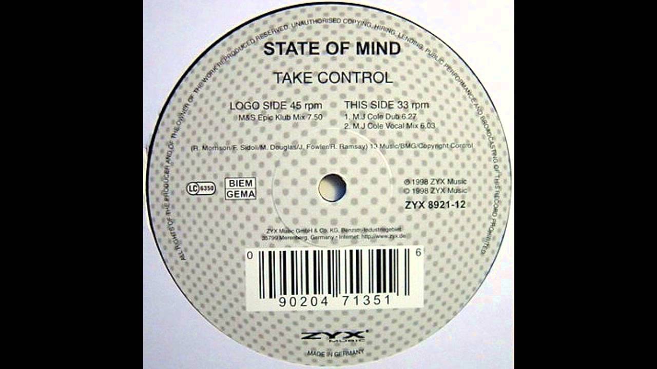 State Of Mind - Take Control (M.J Cole Dub)