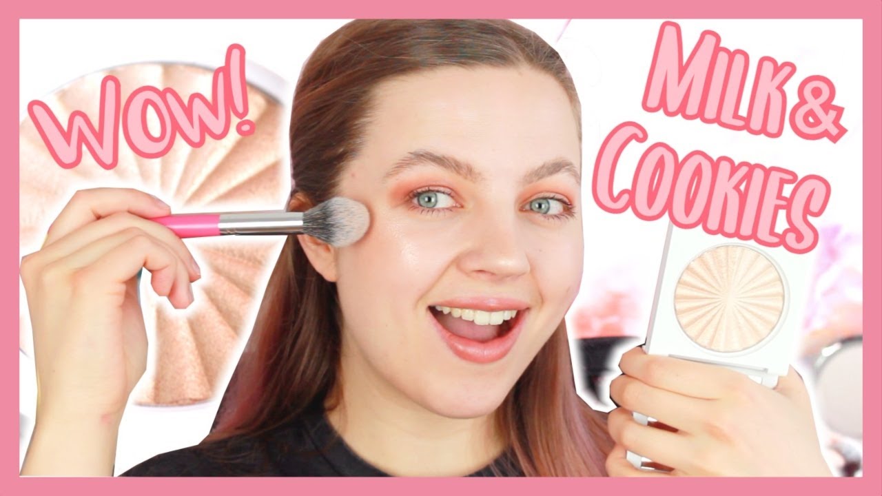 OFRA X STEPH TOMS MILK & COOKIES HIGHLIGHTER REVIEW ON FAIR SKIN!