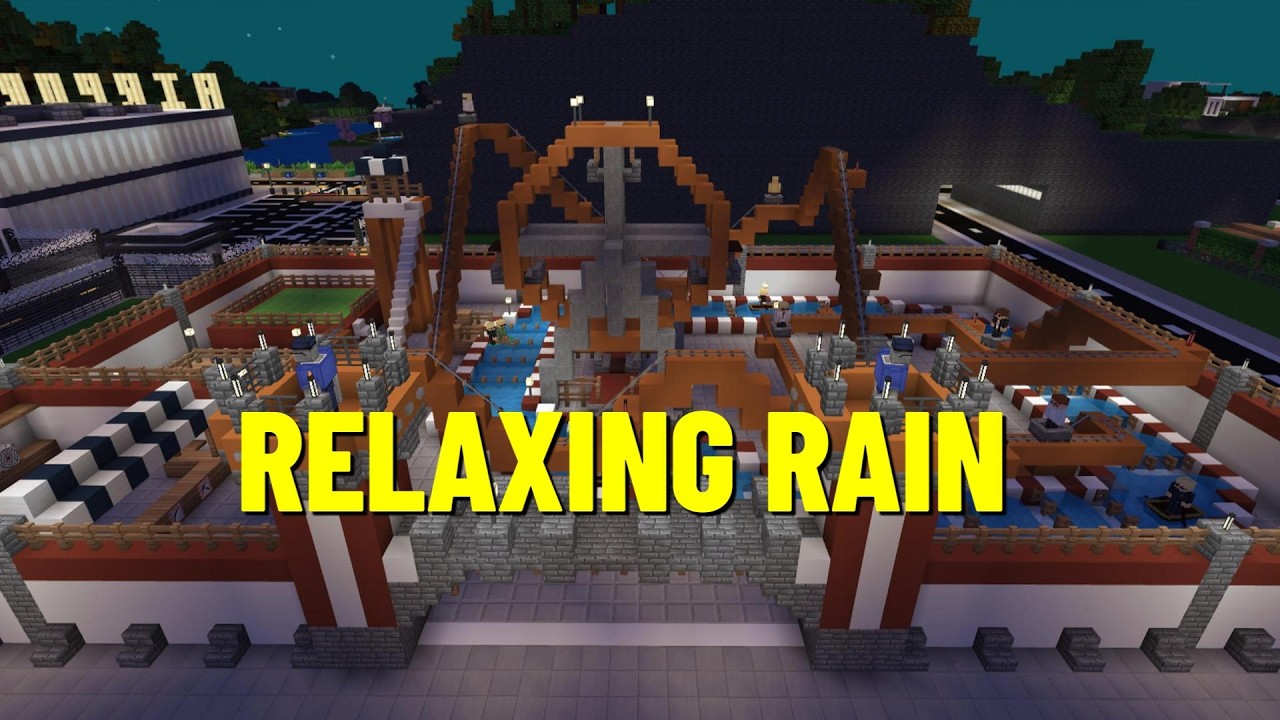 Minecraft Rain  🌧 Relaxing Night Ambience for Sleep, Study & Chill (No Music)